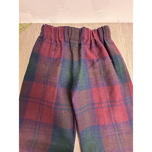 Vintage Kids Pants Acrylic & Wool Tartan Plaid Archie Brown Sz 5? - Picture 2 of 8